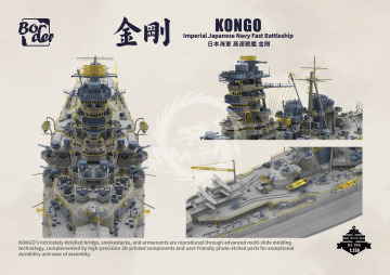 Kongo - Imperial Japanese Navy Fast Battleship - Border Model BS-006 skala 1/350 