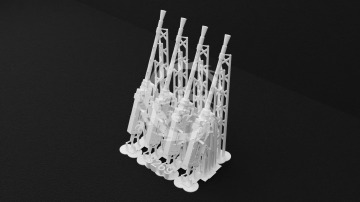 NA ZAMÓWIENIE - Browning .303 Mk.II Aircraft Machine Gun – 3D Printed - Metallic Details MDR3269 skala 1/32 