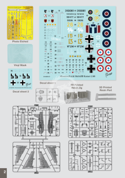 Messerschmitt Me 163 Komet GasPatch models 20-48236 skala 1:48