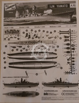 Model plastikowy Tabletop Navy 2-pack #2 WWII Ships IJN Zuikaku and Yamato Lindberg HL 424/12 1:1200