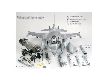 F-16CJ (Block 50) Fighting Falcon Tamiya 60315 skala 1/32