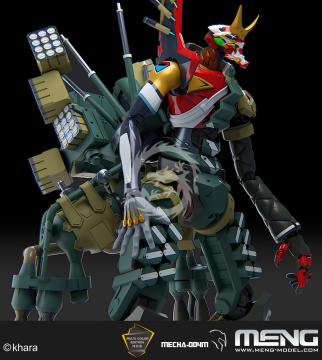 Evangelion Production Model-New 02α medium size Meng Model MECHA-004M