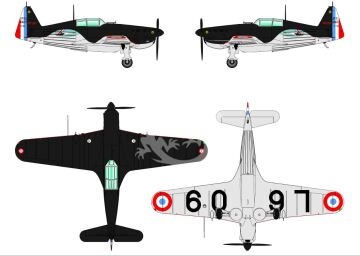 Morane-Saulnier MS.406C.1 Battle of France - Dora Wings 48031 skala 1/48