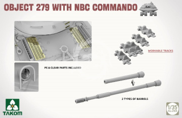 PRZEDSPRZEDAŻ - Object 279 With NBC Commando Takom 2188 skala 1/35