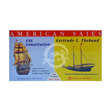  American Sails - USS Constitution / Gertude L. Thebaud - Glencoe Models 3303 skala  1/400 1/250