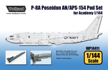 Boeing P8A Poseidon AN/APS154 AAS Pod Set (Academy) - Wolfpack WP14411 skala 1/144