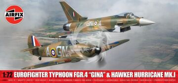 PRZEDSPRZEDAZ - Twin Pack - Eurofighter Typhoon FGR.4 (GINA) + Hawker Hurricane Mk.I -  Airfix A40002 skala 1/72