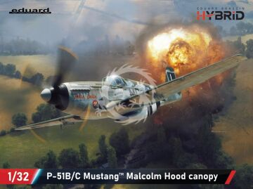 NA ZAMÓWIENIE - P-51B Mustang Malcolm Hood canopy - Eduard 932013  skala 1:32 