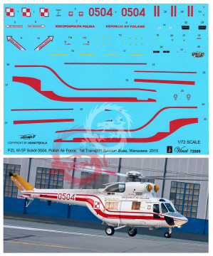 W-3P sokół 0504 Polish Air Force - Vinci 72009 skala 1/72