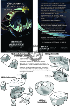 PGX235 Discovery XD-1 Pod Bay Paragrafix 1/350