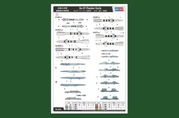 Model plastikowy Su-27 Flanker Early Version HobbyBoss 81712 skala 1/48