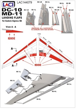 Klapy do samolotu DC-10 & MD-11 Laci LAC144079 skala 1/144
