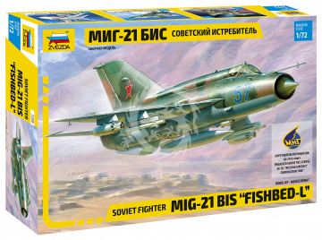 MiG-21 bis Fishbed-L (polskie malowanie) Zvezda 7259 skala 1/72