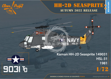 HH-2D Seasprite ADVANCED KIT Clear Prop CP72018 skala 1/72