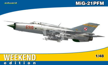 PROMOCYJNA CENA - MiG-21PFM polskie malowanie Eduard 84124 skala 1/48