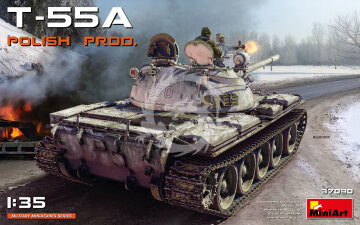 Polish Medium Tank T-55A Polish Production MiniArt 37090 skala 1/35