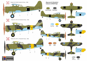 Dutch Reconnaissance Plane Fokker C.X Pegasus engine - Kovozávody Prostějov KPH7202 skala 1/72