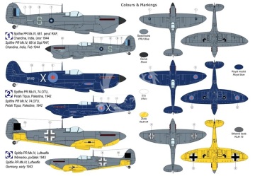  Supermarine Spitfire PR.IV - Kovozavody Prostejov 72500 skala 1/72