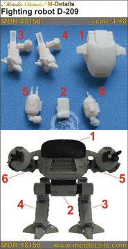 Fighting robot D-209 - Metallic Details MDR48150 skala 1/48