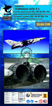  Tornado ADV F.3 Exhaust Nozzles RB 199-4R Mk.104 (opened)  - Katran K4872 skala 1/48