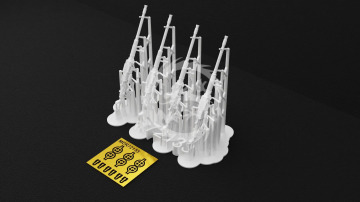 NA ZAMÓWIENIE - MG 131 Aircraft Machine Gun – 3D Printed Detail Set - Metallic Detallic MDR72133 skala 1/72