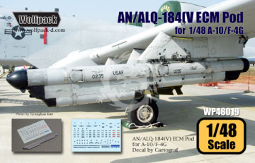 Zestaw dodatków AN/ALQ-184(V) ECM Pod for A-10/F-4G, Wolfpack WP48019 skala 1/48