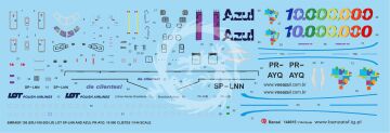 Embraer 195 LOT SP-LNN + Azul PR-AYQ 10 000 000 - Banzai 144015 - 1/144