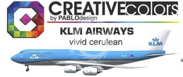 Farba KLM Airways Vivid Cerulean  - Creativ colors CC-PA046 poj. 30ml