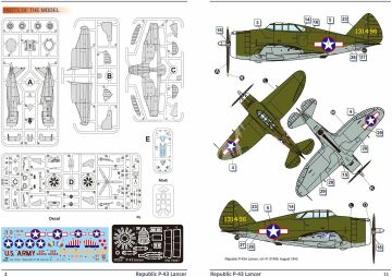 Model plastikowy Republic P-43 Lancer Dora Wings DW72027 skala 1/72