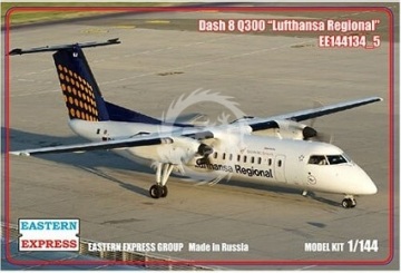 Model plastikowy Dash 8 Q300 Lufthansa Regional LIMITED EDITION EASTERN EXPRESS EE144134_5 1/144