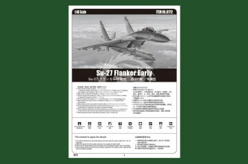 Model plastikowy Su-27 Flanker Early Version HobbyBoss 81712 skala 1/48