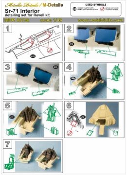 SR-71 Blackbird. Interior-Revell MDR48136 skala 1/48