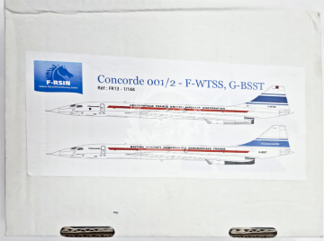 Concorde 001/2 - F- WTSS G-BSST F-RSIN FR13 skala 1/144