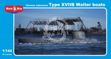 German submarine type XVIIB Walter boats MikroMir 144-006 skala 1/144