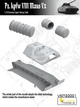 Pz.Kpfw. VIII Maus V2 German super heavy tank Vespid Models VS720001 skala 1/72