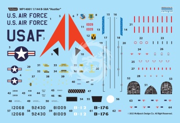 B-58A Hustler Wolfpack WP14001 skala 1/144