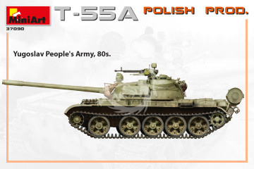 Polish Medium Tank T-55A Polish Production MiniArt 37090 skala 1/35