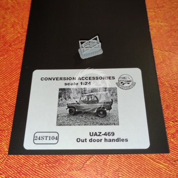 UAZ-469 Out door handles 4pcs - Start43 St104 skala 1/24