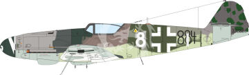 Bf 109K-4 - Eduard 70166 skala 1/72 
