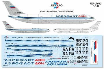 Revaro RG-А013 IL-86 Aeroflot DON for Zvezda 1/144