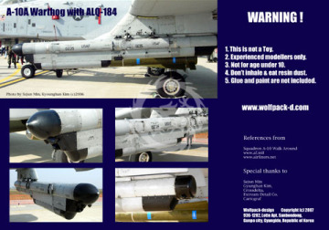 Zestaw dodatków AN/ALQ-184(V) ECM Pod for A-10/F-4G, Wolfpack WP48019 skala 1/48
