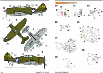 Model plastikowy Republic P-43 Lancer Dora Wings DW72027 skala 1/72