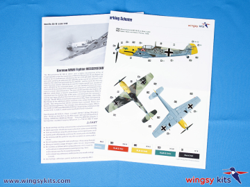 MESSERSCHMITT Bf 109 E-4 WINGSY KITS D5-10 skala 1/48