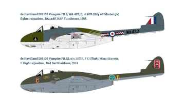 DH-100 Vampire FB.5 Infinity Models INF 3204 skala 1/32