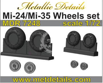 MDR7248 Mi-24/Mi-35 Wheels set-Metallic Details 1/72