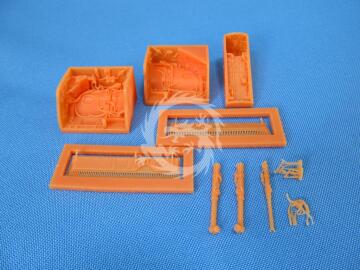 Mikoyan MiG-27 wheel bays (designed to be used with Trumpeter kits) Metallic Details MDR48101 skala 1/48