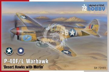 P-40F/L Warhawk Desert Hawks with Merlin Special Hobby SH72493 skala 1/72