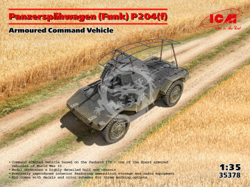 NA ZAMÓWIENIE - Panzerspähwagen (Funk) P204(f), Armoured Command Vehicle - ICM 35378 skala 1/35