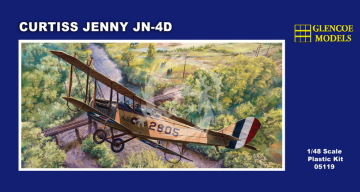 Curtiss Jenny JN-4 z neklejkami do wersji US i Argentyna - Glencoe Models 5119 skala 1/48