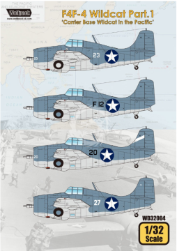 F4F-4 Wildcat Part 1 'Carrier Based Wildcat in the Pacific' - Wolfpack  WD32004 skala 1/32